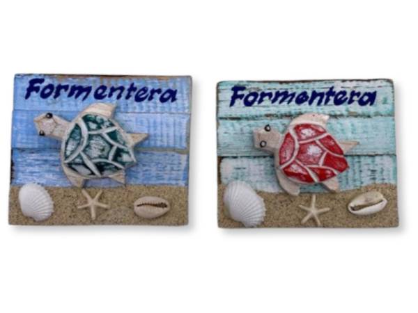 7334125 - Etnico iman tortuga madera formentera