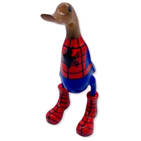 7334259 - Etnico pato madera 35 cm spider