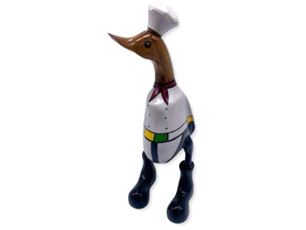 7334260 - Etnico pato madera 35 cm cocinero