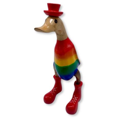 7334261 - Etnico pato madera 35 cm lgtb