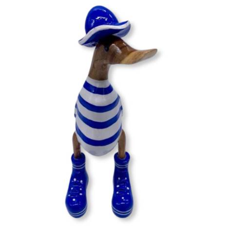 7334262 - Etnico pato madera 35 cm marinero