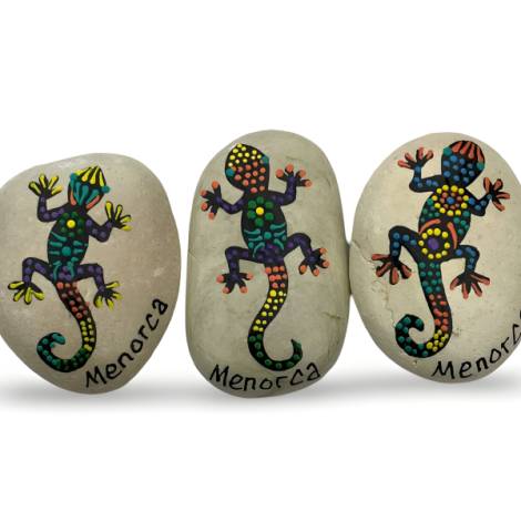 7334378 - Etnico iman piedra gecko puntos menorca