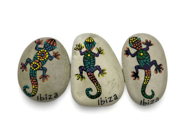 7334379 - Etnico iman piedra gecko puntos ibiza