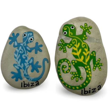 7334392 - Etnico iman piedra lagarto ibiza