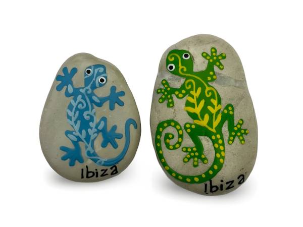 7334392 - Etnico iman piedra lagarto ibiza