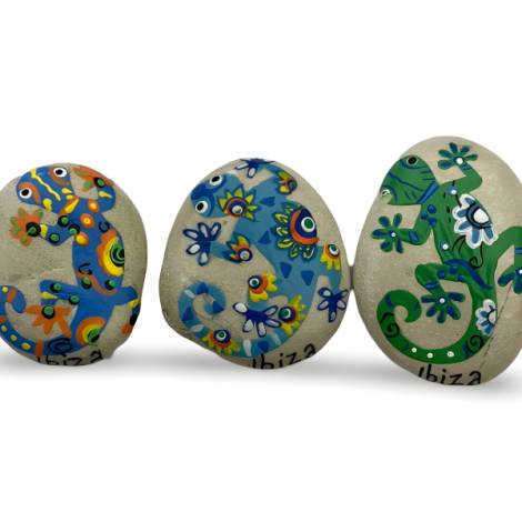 7334508 - Etnico iman piedra lagarto colores ibiza