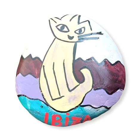 7334519 - Etnico iman piedra gato ibiza