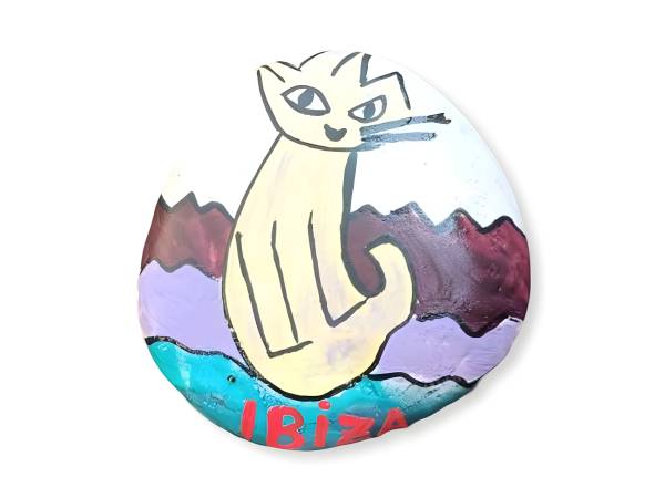 7334519 - Etnico iman piedra gato ibiza