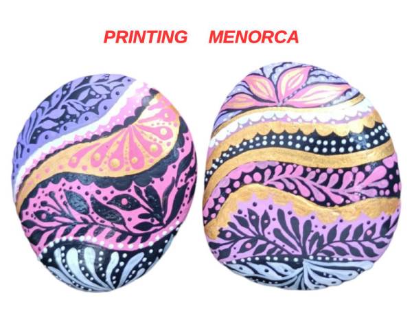7334721 - Etnico iman piedras hojas lilas Menorca