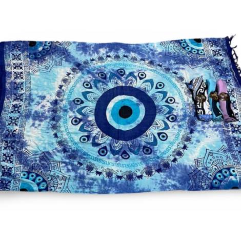 7334726 - Etnico pareo mandala ojo 3 colores 120x180cm 100% viscosa