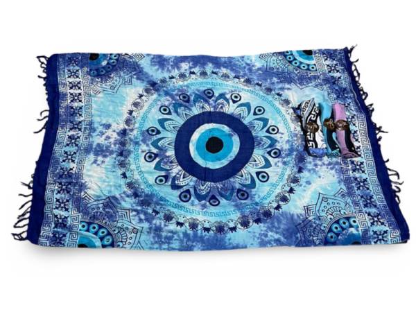 7334726 - Etnico pareo mandala ojo 3 colores 120x180cm 100% viscosa