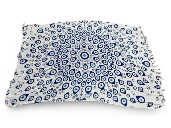 7334727 - Etnico pareo ojo 3 colores 120x180cm 100% viscosa