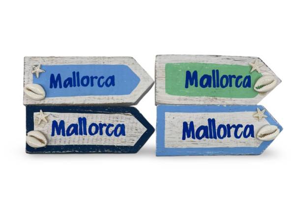 7334817 - Etnico iman madera letrero Mallorca