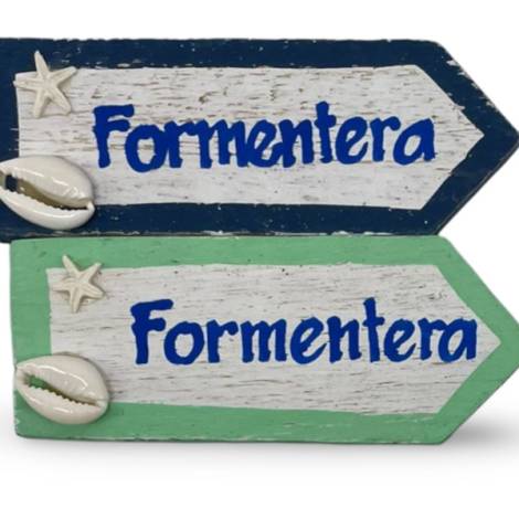 7334820 - Etnico iman madera letrero Formentera