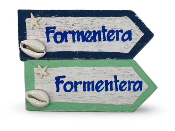 7334820 - Etnico iman madera letrero Formentera