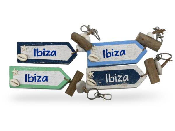 7334823 - Etnico llavero madera letrero Ibiza