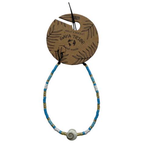 7334850 - Etnico pulsera tobillera concha color 2