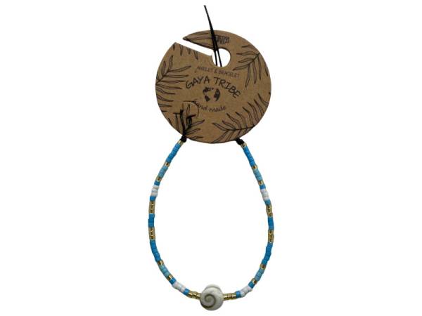 7334850 - Etnico pulsera tobillera concha color 2