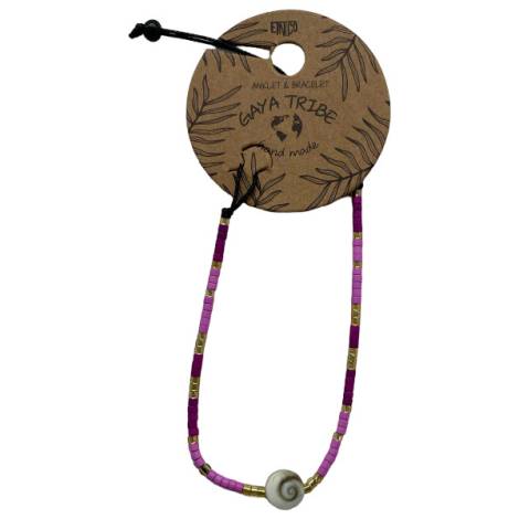 7334851 - Etnico pulsera tobillera concha color 3