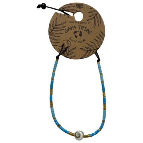 7334855 - Etnico pulsera tobillera concha color 7