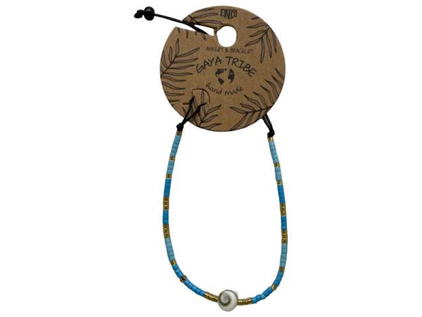 7334855 - Etnico pulsera tobillera concha color 7