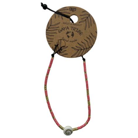 7334856 - Etnico pulsera tobillera concha color 8
