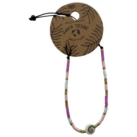 7334858 - Etnico pulsera tobillera concha color 10