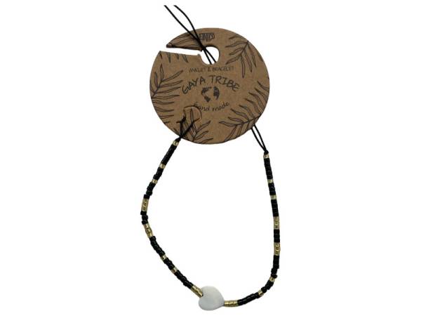 7334861 - Etnico pulsera tobillera corazón color 1