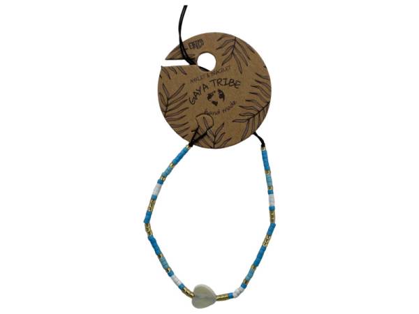 7334862 - Etnico pulsera tobillera corazón color 2