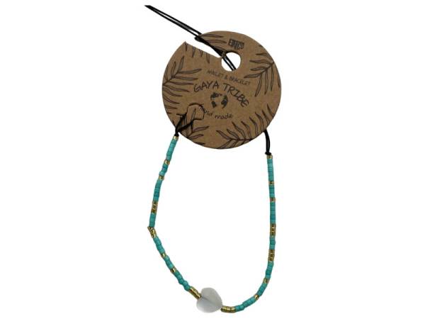 7334869 - Etnico pulsera tobillera corazón color 9