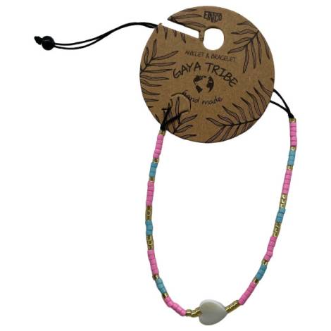 7334872 - Etnico pulsera tobillera corazón color 12