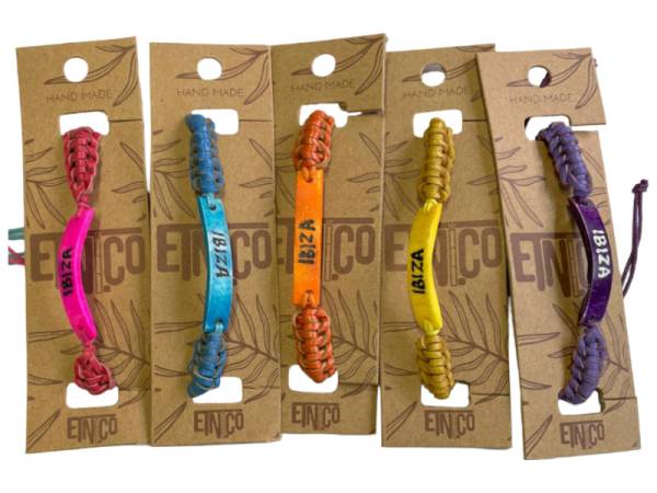 7334913 - Etnico pulsera hueso colores vir Ibiza