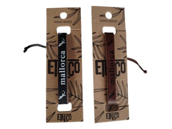 7334914 - Etnico pulsera mallorca piel natural gecko ham cardboard