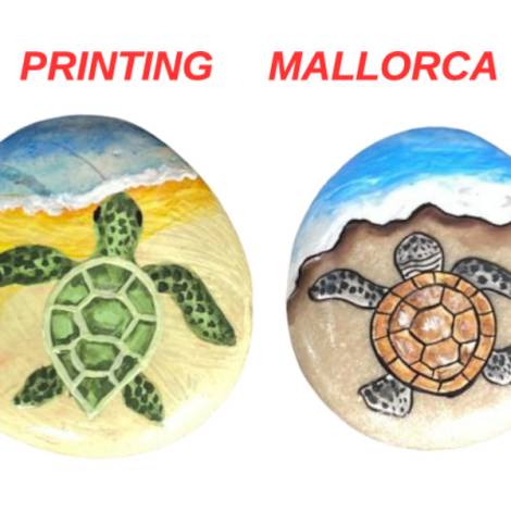 7335181 - Etnico iman piedra tortuga playa Mallorca