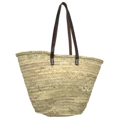 767026 - Sa.co cesta 55cm ref 7(10v) blco 3 bord asa cuero 80cm