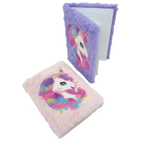 8974983 - Cuaderno unicornio terciopelo 16x21