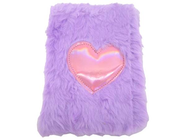8974986 - Cuaderno corazon terciopelo 16x21