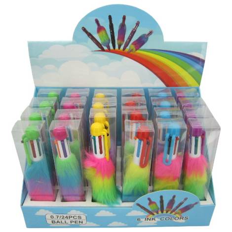 8974990 - Boligrafo arcoiris peludo n2