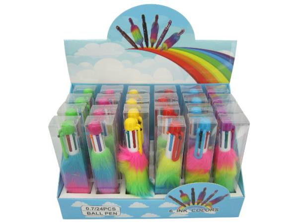8974990 - Boligrafo arcoiris peludo n2