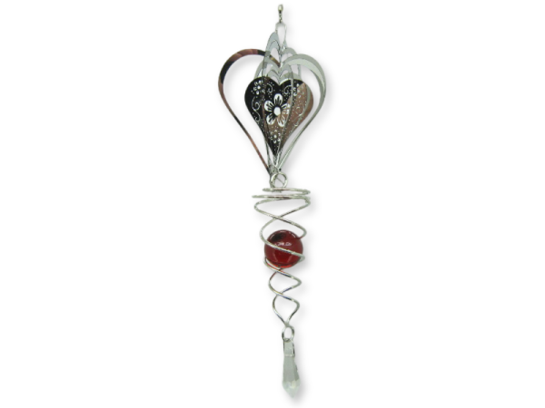 8975050 - Movil metal corazon flor p 25cm