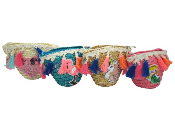 8975206 - Sa.co bolsito niña grande flecos sequins surtido color