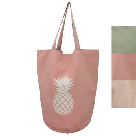 8975223 - Sa.co big beach bag piña 3 colors asorted white logo 35x45