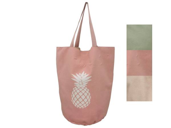 8975223 - Sa.co big beach bag piña 3 colors asorted white logo 35x45