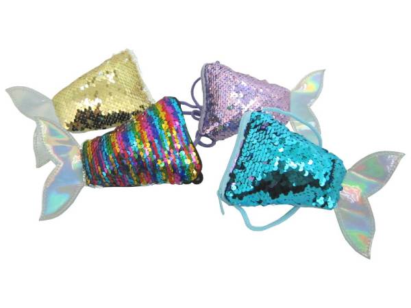 8975332 - Sa.co bolso cola sirenita 9.5x16 4 colores surtidos