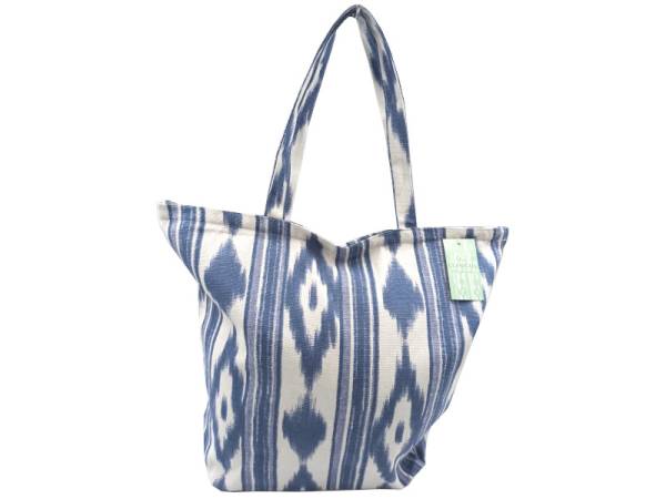 8975609 - Llengos shopping bag cremallera azul 44x38