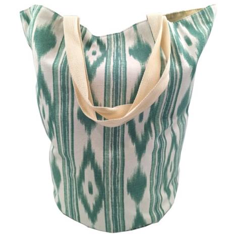 8975690 - Llengos bolsa playa algodon verde 50x33