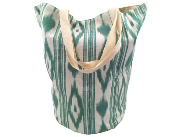 8975690 - Llengos bolsa playa algodon verde 50x33