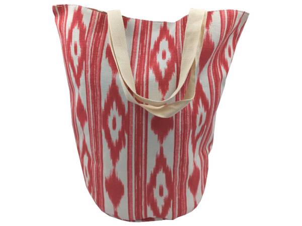 8975692 - Llengos bolsa playa algodon rojo 50x33