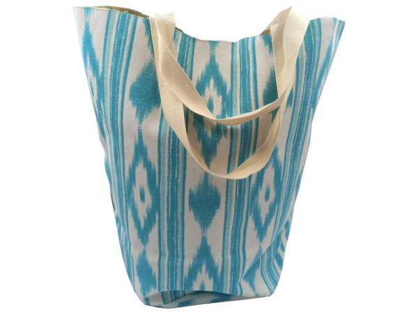 8975693 - Llengos bolsa playa algodon verde agua 50x33