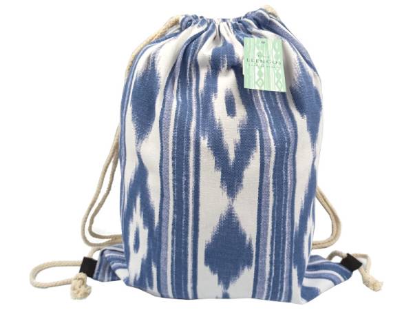 8975694 - Llengos gym bag algodon azul 40x33